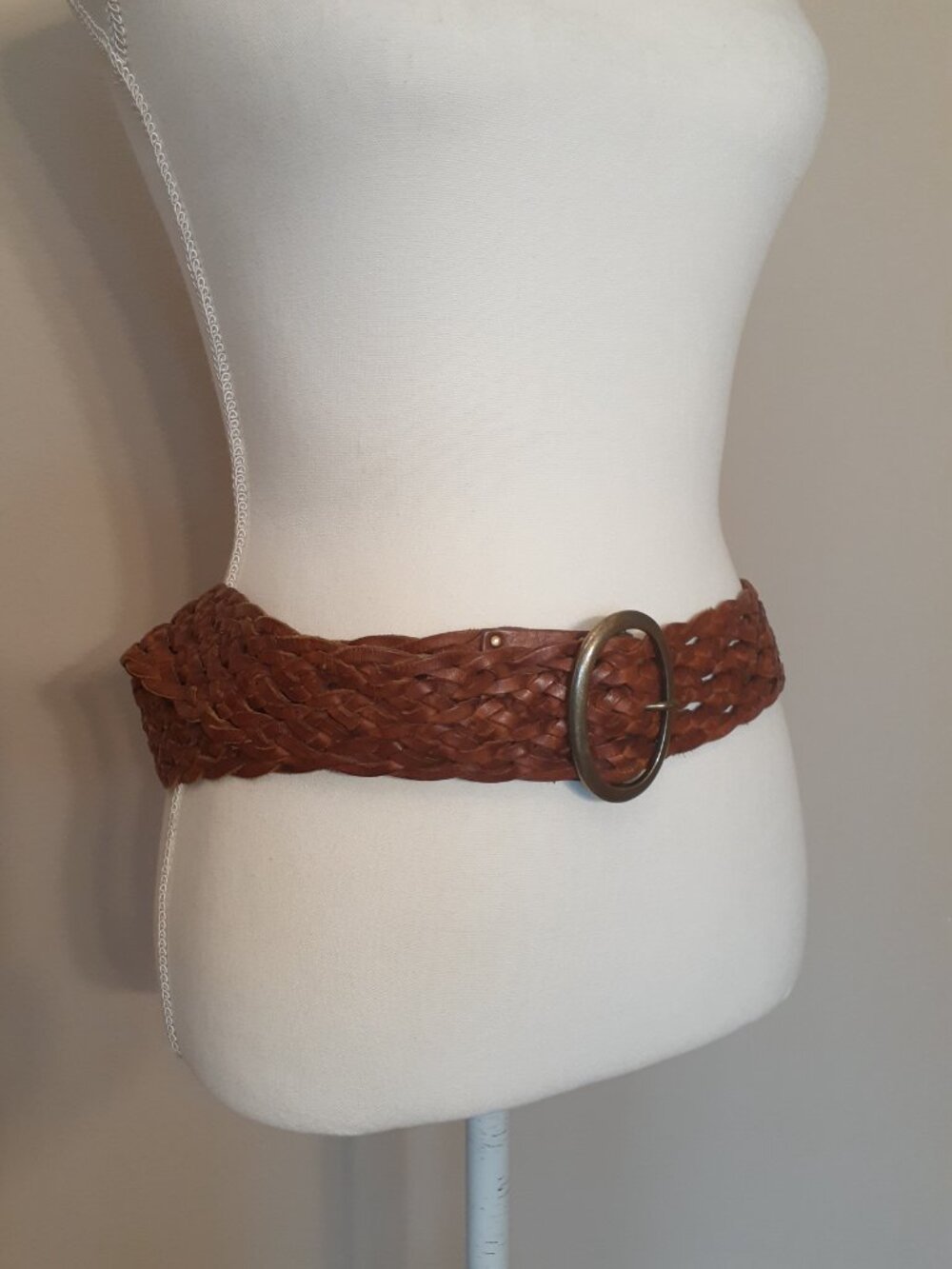Tommy Bahama Leather Woven Belt